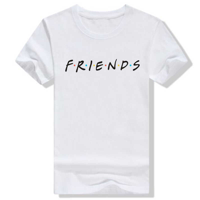 FRIENDS Leter shir Women shir Casual Funny shir For Lady Girl Top Tee Hipser Drop Ship 210607