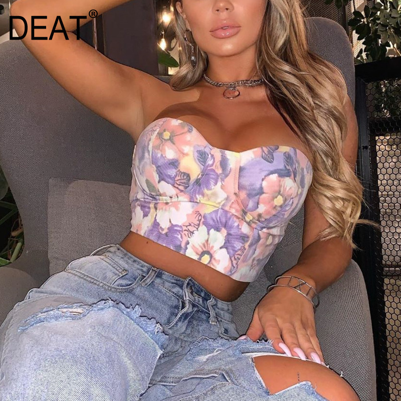 Women Printing Slim Backless Breast Wrap Vest Arrivals Sexy Solid Color Fashion Spring Summer 11D96 210525, Printed
Women Printing Slim Backless Breast Wrap Vest Arrivals Sexy Solid Color Fashion Spring Summer 11D96 210525, Printed