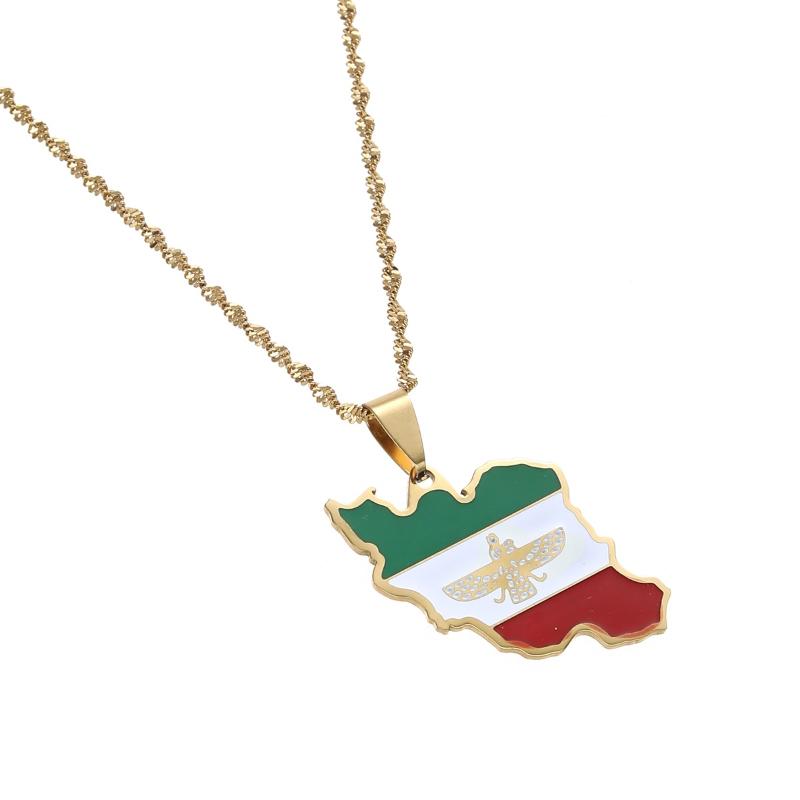 Chains Stainless Steel Country Map Pendant Necklaces Women Girls Gold Color Enamel Jewelry
Chains Stainless Steel Country Map Pendant Necklaces Women Girls Gold Color Enamel Jewelry