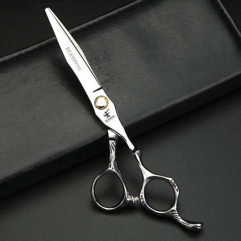 Hair Scissors 6" Professional Hairdressing Set Cutting Thinning Barber Shears High Quality Big Bearing Screw Shear