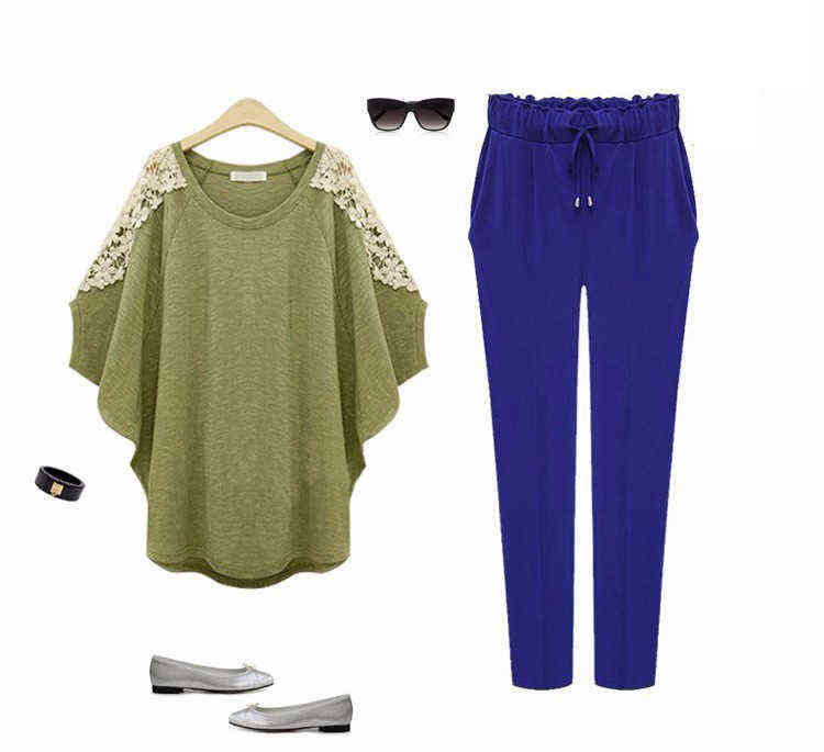 Women Harem Pants Plus size 6XL Elastic Waist Leisure Ankle Length Solid Color Trousers Kpop Female 3 Sale 211115