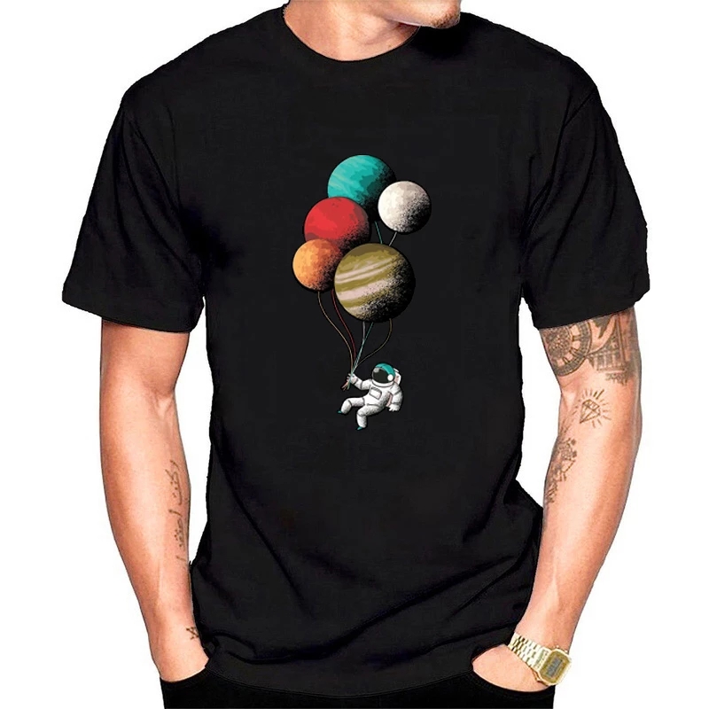 Balloon Planet Harajuku Cartoon Cosmonaut Moon Funny Print Men's T-shirt Short Sleeve Tshirt Casual Streetwear T Shirt Men S5M62, White
Balloon Planet Harajuku Cartoon Cosmonaut Moon Funny Print Men's T-shirt Short Sleeve Tshirt Casual Streetwear T Shirt Men S5M62, White