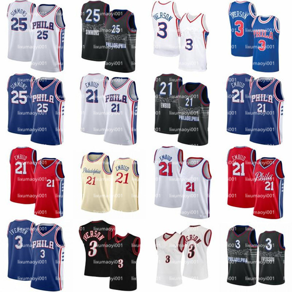 Mens Joel 21 Embiid Jersey Ben 25 Simmons Tobias 12 Harris Tyrese 0 Maxey Shake 18 Milton Matisse 22 Thybulle 2021 Allen 3 Iverson City Blue, Black;red
Mens Joel 21 Embiid Jersey Ben 25 Simmons Tobias 12 Harris Tyrese 0 Maxey Shake 18 Milton Matisse 22 Thybulle 2021 Allen 3 Iverson City Blue, Black;red