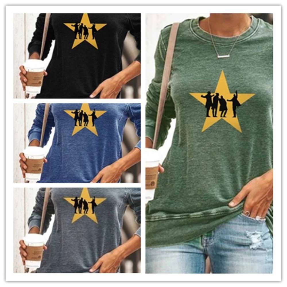 Casual Dresses Autumn and winter print loose Pullover long sve women' top T-shirt, A-black
Casual Dresses Autumn and winter print loose Pullover long sve women' top T-shirt, A-black