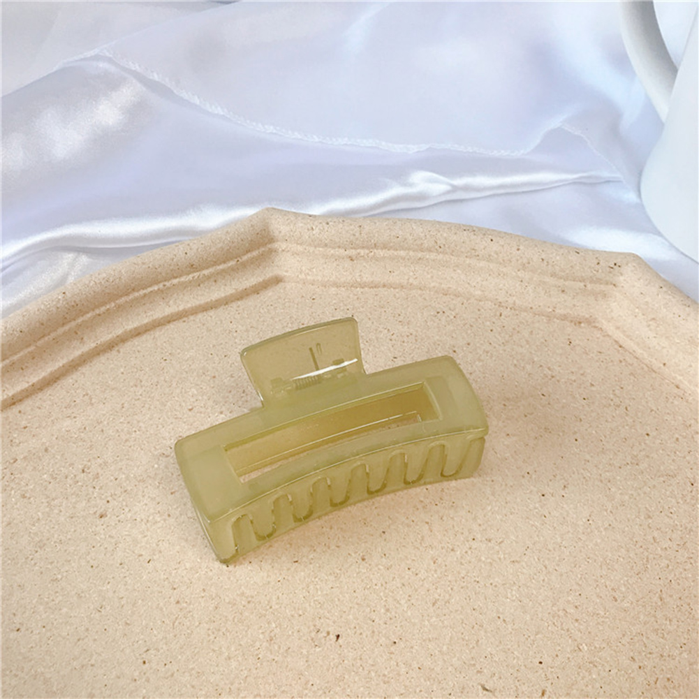 Korean Solid Hair Claws Elegant Clear Acrylic Hair Clips Hairpins Barrette Headwear for Women Girls Accessories Gifts