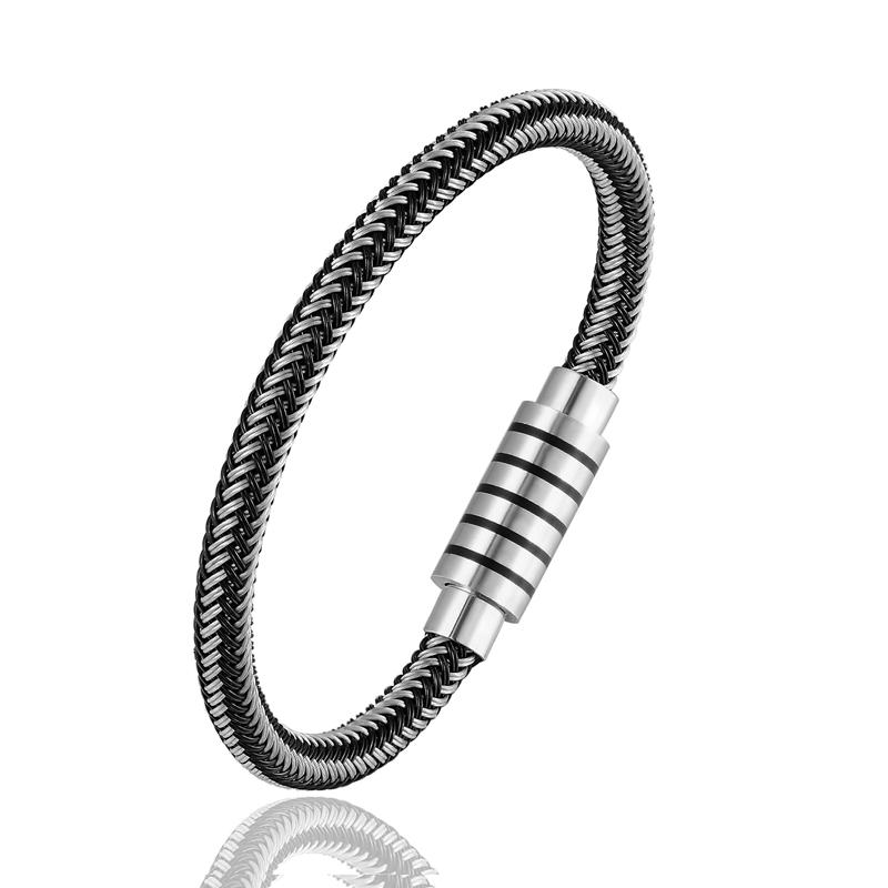 Link, Chain 6MM Stainless Steel Men's Bracelet Black Leather Magnetic Buckle 18.5/20.5/22cm Jewelry
Link, Chain 6MM Stainless Steel Men's Bracelet Black Leather Magnetic Buckle 18.5/20.5/22cm Jewelry