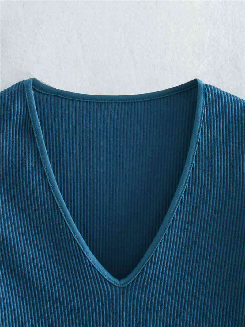 Elegant Women Elastic Slim Bodysuits Fashion Ladies Knitted Romper Streetwear Female Chic Solid Blue 210430