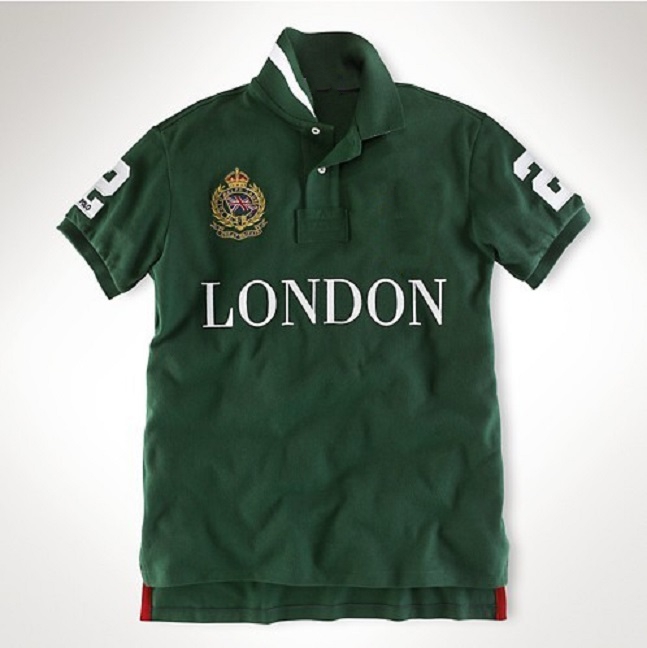 Foreign trade summer classic city version men's stand-up collar POLO shirt T-shirt casual pure cotton short-sleeved t-shirt men's clothing