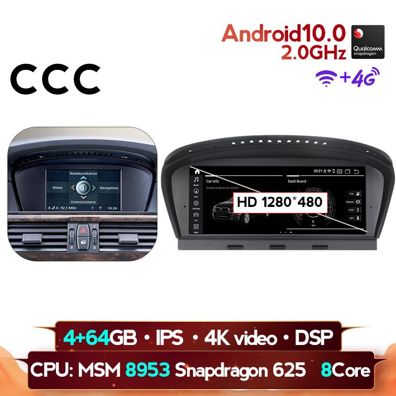 Player IPS Android 10 Car Dvd Radio Multimedia For 5 Series E60 E61 E63 E64 E90 E91 E92 CCC CIC MASK GPS Navigation
Player IPS Android 10 Car Dvd Radio Multimedia For 5 Series E60 E61 E63 E64 E90 E91 E92 CCC CIC MASK GPS Navigation