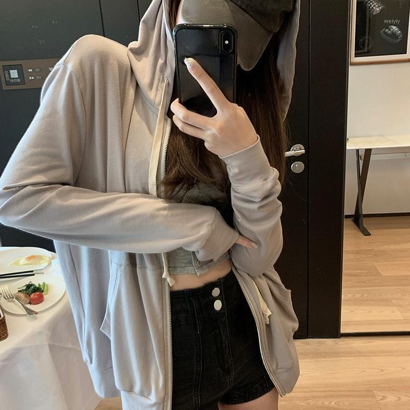 Women' Jackets Korean Fashion Loose Jacket Coat Women Casual 2021 Autumn Long Sleeve Pure Color Sport Hoodies Female Zip Up Sweatshirts Y2k, Black
Women' Jackets Korean Fashion Loose Jacket Coat Women Casual 2021 Autumn Long Sleeve Pure Color Sport Hoodies Female Zip Up Sweatshirts Y2k, Black