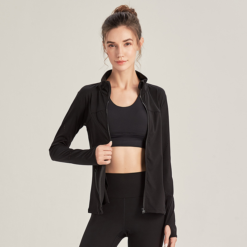 Yoga lulu Jacket Running Fitness Coat Thumb Hole Sports Quick Dry Breathable Elasticity Loose Gym Clothes Women Zipper Tops High quality black
Yoga lulu Jacket Running Fitness Coat Thumb Hole Sports Quick Dry Breathable Elasticity Loose Gym Clothes Women Zipper Tops High quality black