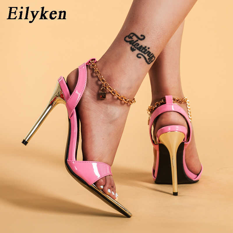 Elyken 2021 New PU Leather Sandals Women Sexy Pointed Toe Nightclub Stripper Heels Fashion Ankle Chain Buckle Strap Shoes Y0721, Black
Elyken 2021 New PU Leather Sandals Women Sexy Pointed Toe Nightclub Stripper Heels Fashion Ankle Chain Buckle Strap Shoes Y0721, Black
