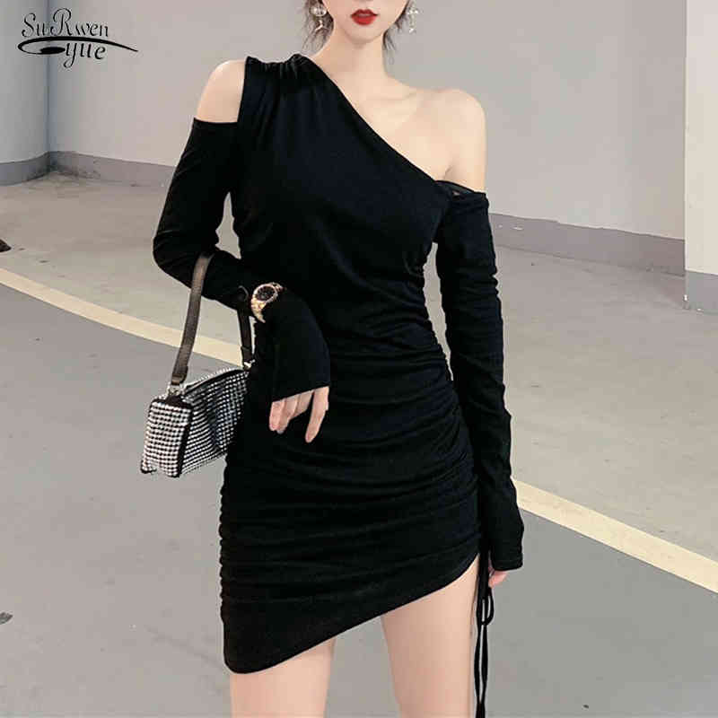 Spring Black Gray Elegant Long Sleeve Mini Off-shoulder Dress Bodycon Sexy Strapless Bottoming Robe Femme 12566 210521
Spring Black Gray Elegant Long Sleeve Mini Off-shoulder Dress Bodycon Sexy Strapless Bottoming Robe Femme 12566 210521