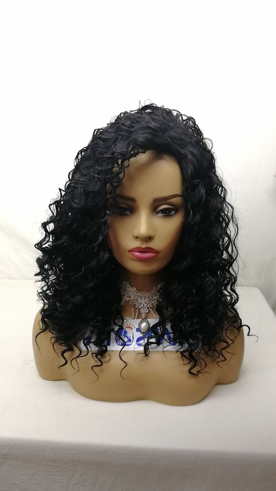 Women Afro Kinky Curly Long No Lace Front Wigs Black Cosplay Synthetic Hair New
