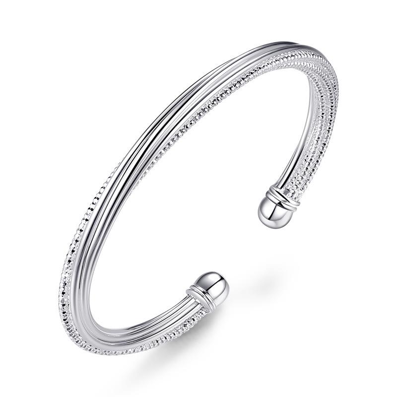Bangle Silver Plated Bracelet Bangles Twisted Lines Bracelets & Korean For Women Jewelry Pulseiras Femme CF13
Bangle Silver Plated Bracelet Bangles Twisted Lines Bracelets & Korean For Women Jewelry Pulseiras Femme CF13