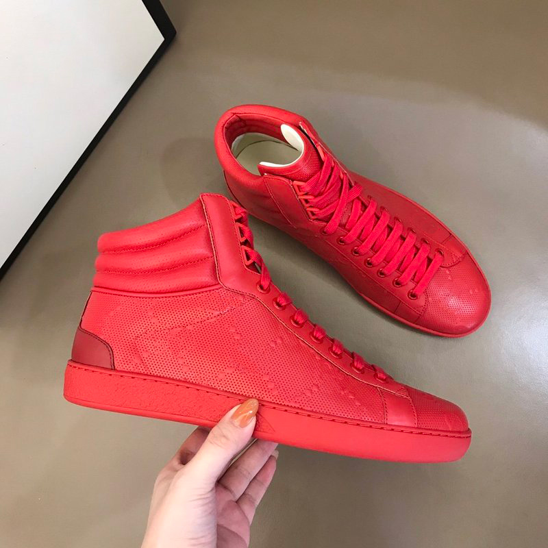 Men casual shoe real Leather sneakers Loafers lace up high top Women Luxurys Designers shoes man with box Size 35-46
Men casual shoe real Leather sneakers Loafers lace up high top Women Luxurys Designers shoes man with box Size 35-46