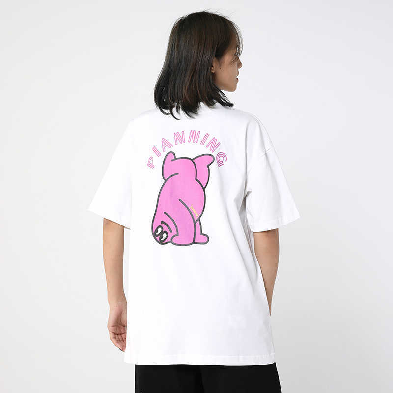 Men Women Clothing T-shirts Hip Hop Oversized Style Streetwear Harajuku Funny Cartoon Printed Cotton Tops Tee Tshirt 210601