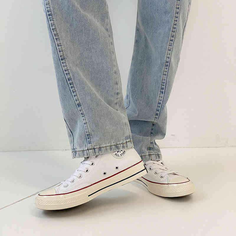 IEFB Handsome Blue Jeans Men's Straight White Casual Denim Ankle Length Pants Loose Korean Trendy Straight Trousers 9Y6969 210524