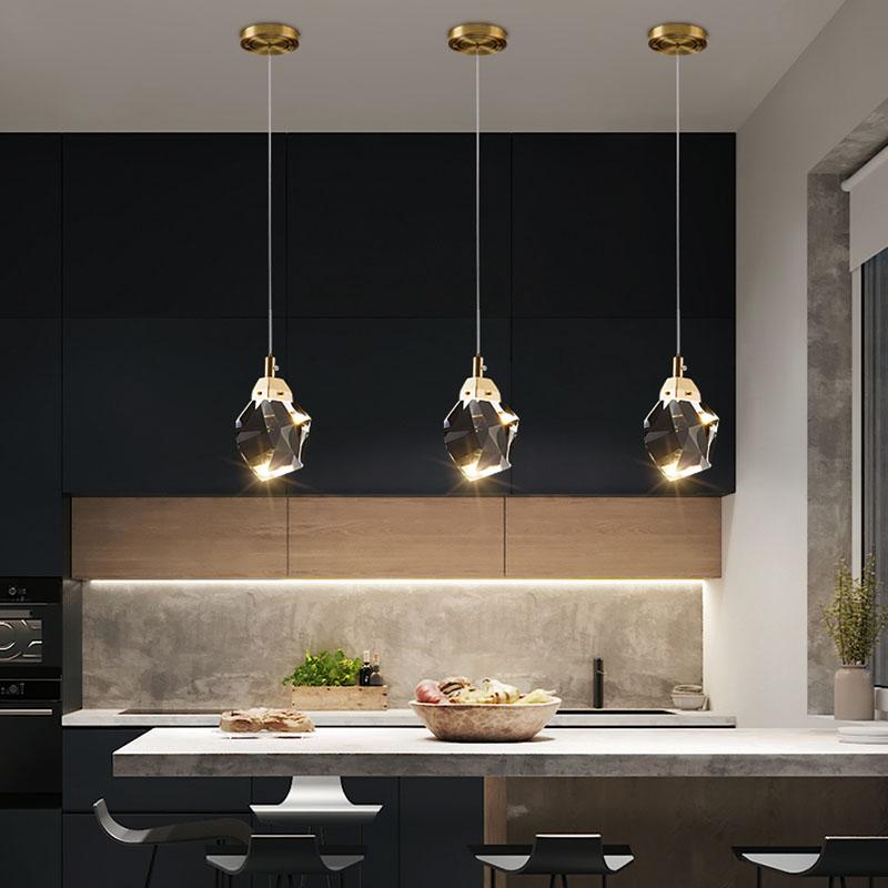 Pendant Lamps Modern LED Crystal Lamp Kitchen Island Dining Room Bedroom Bar Copper Hanging Fixture Indoor Lighting Lustre Home Decor
Pendant Lamps Modern LED Crystal Lamp Kitchen Island Dining Room Bedroom Bar Copper Hanging Fixture Indoor Lighting Lustre Home Decor