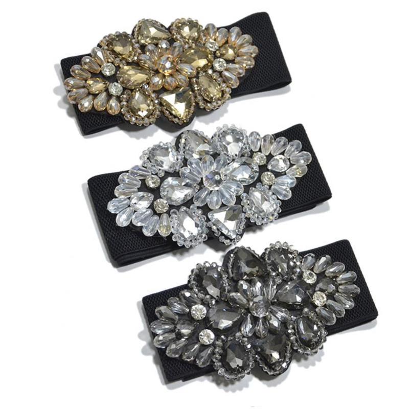 Belts Women Colorful Rhinestone Flower Waist Belt Elastic Wide Waistband Dress Decor, Black;brown
Belts Women Colorful Rhinestone Flower Waist Belt Elastic Wide Waistband Dress Decor, Black;brown