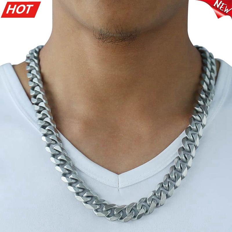 Chains Matte Brushed Polished Necklace Mens Chain Cut Curb Cuban Link 316l Stainless Steel Silver Color 15 Mm Dhnm18
Chains Matte Brushed Polished Necklace Mens Chain Cut Curb Cuban Link 316l Stainless Steel Silver Color 15 Mm Dhnm18