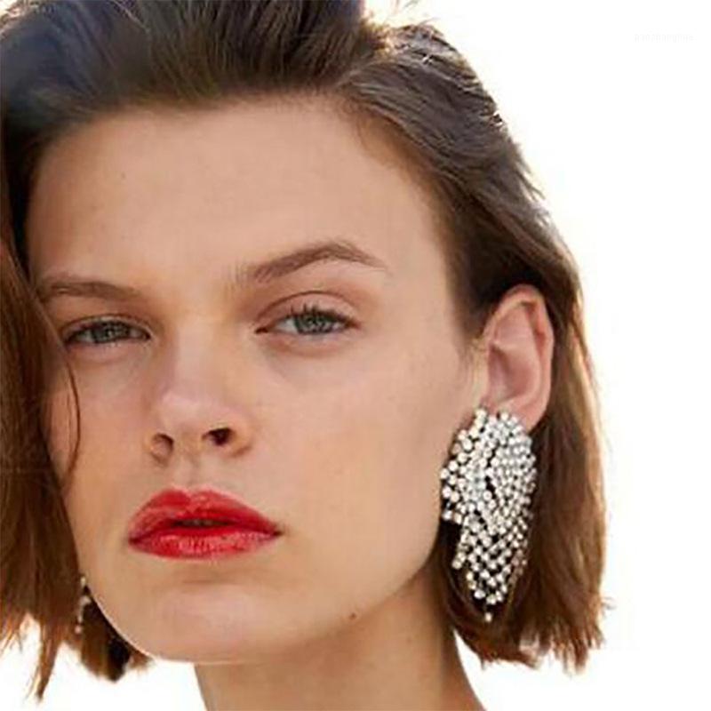 Dangle & Chandelier Alloy Full Rhinestone Earrings For Women Girls Accessories European And American Boho Style Party Wedding Jewelry, Silver
Dangle & Chandelier Alloy Full Rhinestone Earrings For Women Girls Accessories European And American Boho Style Party Wedding Jewelry, Silver