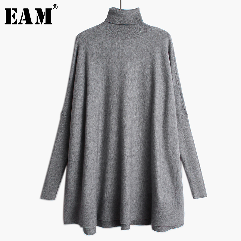 EAM Oversized Knitting Sweater Loose Fit Turtlene Long Sleeve Women Pullovers New Fashion Tide Spring Autumn 2022 19A-a43, Black
EAM Oversized Knitting Sweater Loose Fit Turtlene Long Sleeve Women Pullovers New Fashion Tide Spring Autumn 2022 19A-a43, Black