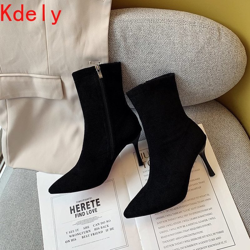 Boots Fashion Comfortable Women Pointed Toe Thick Heels Ankle Zapatos De Mujer Autumn Winter High Shoes A3HV, Black
Boots Fashion Comfortable Women Pointed Toe Thick Heels Ankle Zapatos De Mujer Autumn Winter High Shoes A3HV, Black