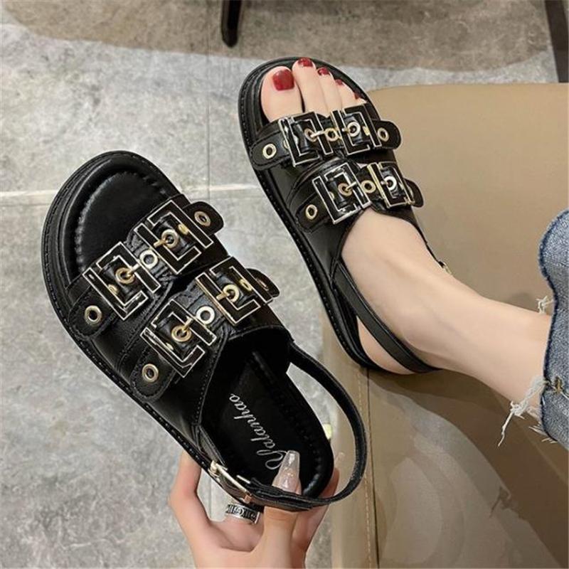 Sandals Summer Platform Shoes Fashion Buckle Strap Women Casual Black Leather Outdoor Womens Punk
Sandals Summer Platform Shoes Fashion Buckle Strap Women Casual Black Leather Outdoor Womens Punk