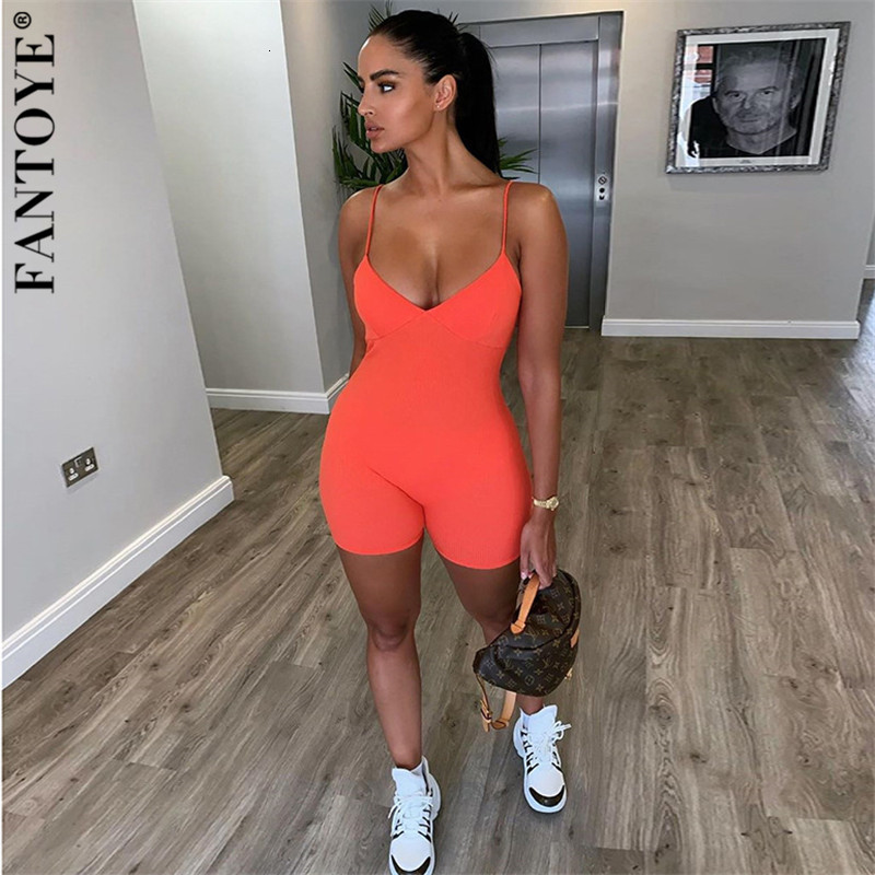 Women' Jumpsuits & Rompers Casual Skinny V Neck Playsuit Sexy Women Club Solid Elegant Bodycon Shorts Elastic Sport Outfit Tracksuits 16J0, Orange
Women' Jumpsuits & Rompers Casual Skinny V Neck Playsuit Sexy Women Club Solid Elegant Bodycon Shorts Elastic Sport Outfit Tracksuits 16J0, Orange