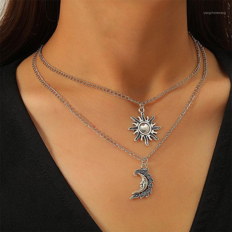 Star Moon Retro Pendant Multi Layer Jewelry Women's Clavicle Chain European And American Alloy Necklace Chains
Star Moon Retro Pendant Multi Layer Jewelry Women's Clavicle Chain European And American Alloy Necklace Chains