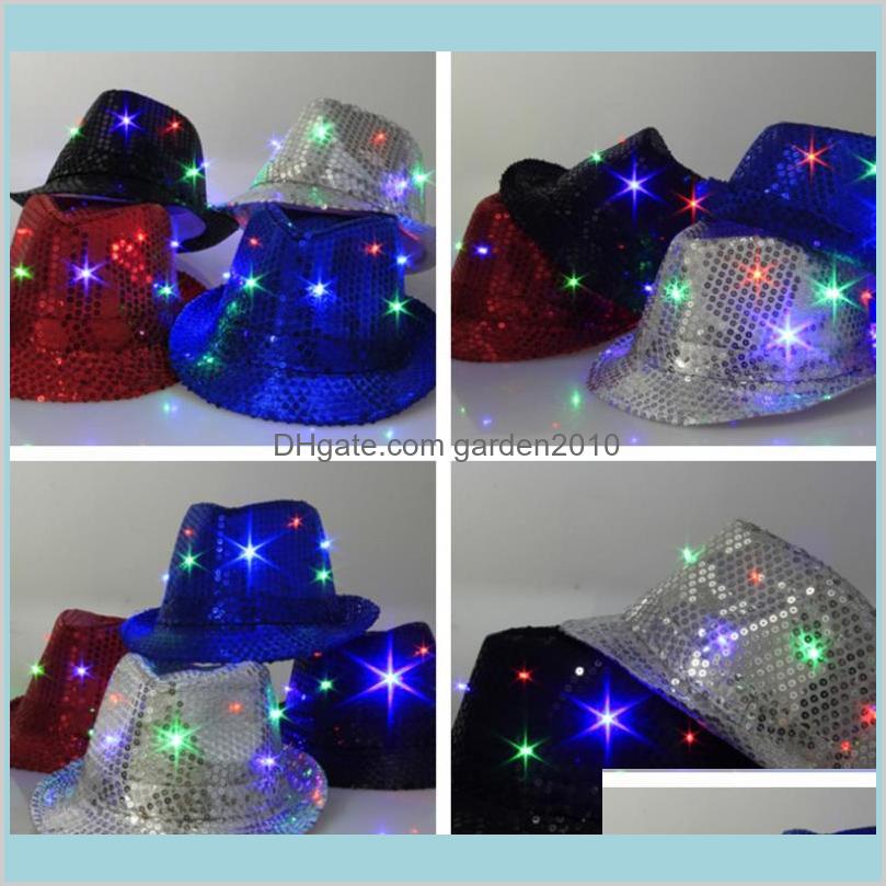 Party Hats Festive & Supplies Home Garden 9 Colors Led Jazz Flashing Light Up Fedora Trilby Sequins Caps Fancy Dress Dance Unisex Hip
Party Hats Festive & Supplies Home Garden 9 Colors Led Jazz Flashing Light Up Fedora Trilby Sequins Caps Fancy Dress Dance Unisex Hip