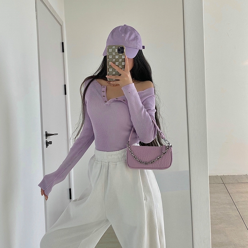 WOMENGAGA Sexy Slim Asymmetrical Neck Strapless Stretch Elasticity Fold Long Sleeve Winter Base T-Shirt Top 1T77 210603, White
WOMENGAGA Sexy Slim Asymmetrical Neck Strapless Stretch Elasticity Fold Long Sleeve Winter Base T-Shirt Top 1T77 210603, White