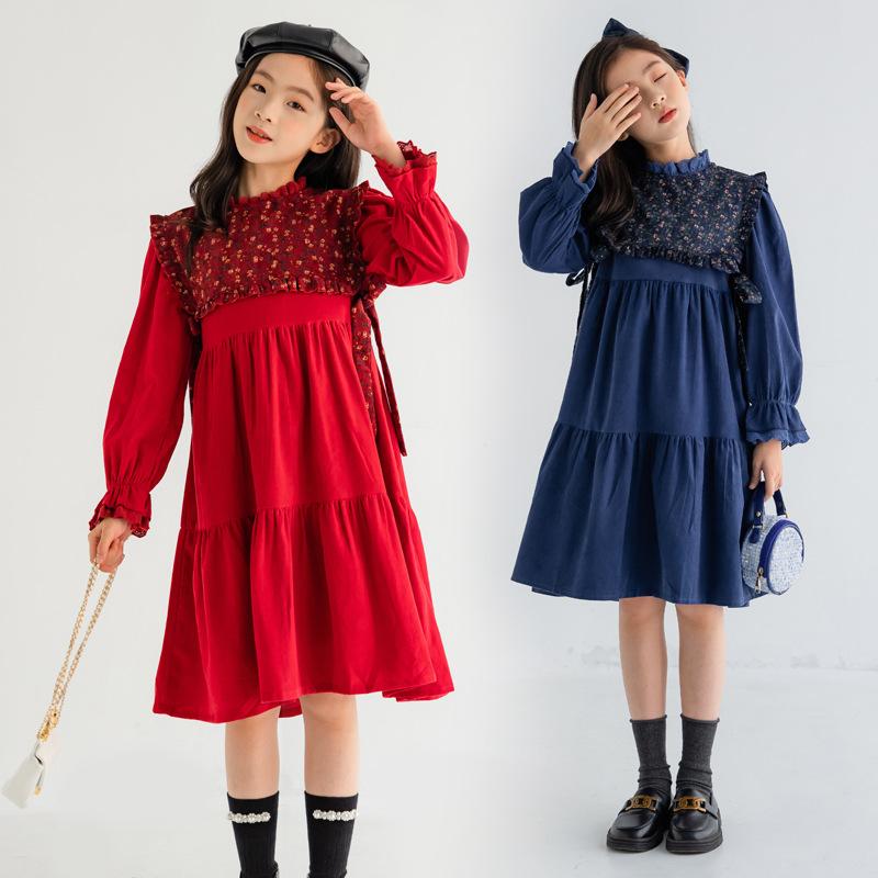 Girl's Dresses Teen Girls Floral Princess Dress 2021 Autumn And Winter Korean Style Children Clothing Baby Kids Rerto Fashion, #6702, Red;yellow
Girl's Dresses Teen Girls Floral Princess Dress 2021 Autumn And Winter Korean Style Children Clothing Baby Kids Rerto Fashion, #6702, Red;yellow