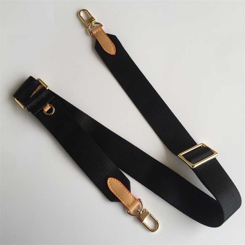 Large wide canvas nylon strap designer shoulder replacement with cowskin leather messenger bag parts accessory 211213 bb0b 4