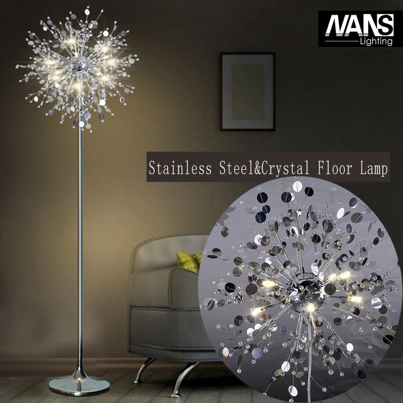 Floor Lamps Fashion Modern Crystal Lamp Living Room Lights Bedroom French Stand Stainless Steel Abajur Cristal
Floor Lamps Fashion Modern Crystal Lamp Living Room Lights Bedroom French Stand Stainless Steel Abajur Cristal