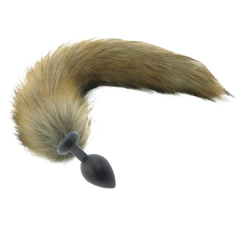 Sex Toys For Couples Tail Intimate Accessories Couple Exotic Anal Plug With Big Real Crystal Tails Metal BuPlug Erotic