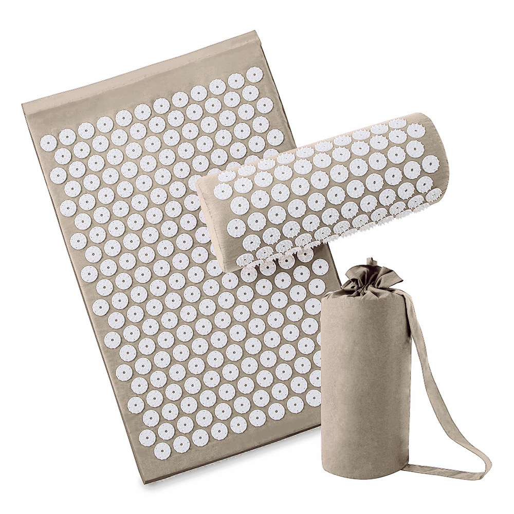 Massager (Appro.67*42cm)Massage Cushion Acupressure Mat Relieve Stress Pain Acupuncture Spike Yoga Mat with Pillow
Massager (Appro.67*42cm)Massage Cushion Acupressure Mat Relieve Stress Pain Acupuncture Spike Yoga Mat with Pillow