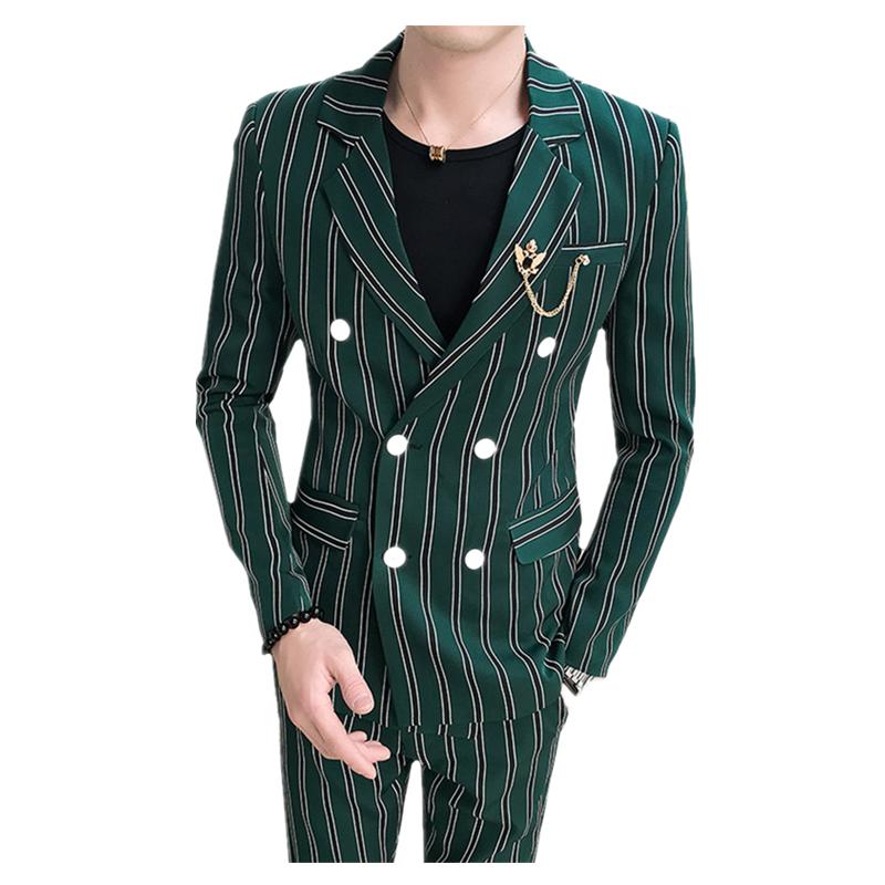Men's Suits & Blazers (Jacket+Pant) Stripe Wending Dress Men Blazer Slim Fit Male Business Leisure Suit Jacket Nightclub Singer For Party, White;black
Men's Suits & Blazers (Jacket+Pant) Stripe Wending Dress Men Blazer Slim Fit Male Business Leisure Suit Jacket Nightclub Singer For Party, White;black