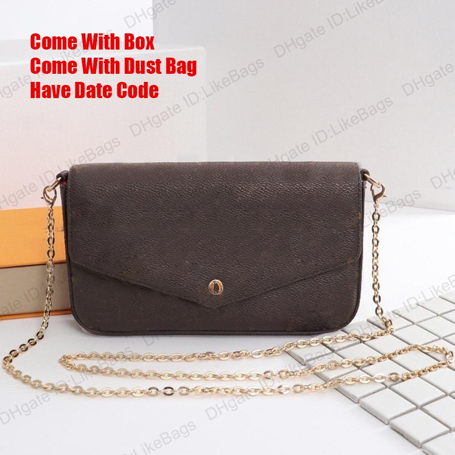 Handbag POCHETTE FELICIE Women Vintage Shoulder Bag M61276 WITH BOX Hobo 3 Piece/set Clutch Wallet Luxury Designer Crossbody Bags Removable Chain Coin Purse Tote, 1-old flower
Handbag POCHETTE FELICIE Women Vintage Shoulder Bag M61276 WITH BOX Hobo 3 Piece/set Clutch Wallet Luxury Designer Crossbody Bags Removable Chain Coin Purse Tote, 1-old flower