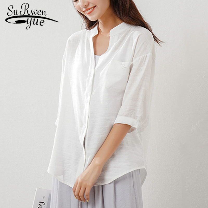 women tops solid casual clothing summer fashion white loose simple lady sexy female blouses shirts 0585 40 210521
women tops solid casual clothing summer fashion white loose simple lady sexy female blouses shirts 0585 40 210521