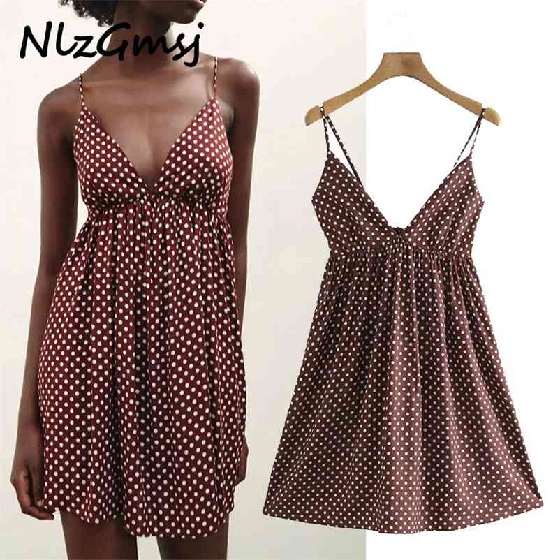 V Neck Strap Dresse Elegant Loose Folds Mini Summer Dress Backless Bow Dot Printed Ladies 05 210628, As picture
V Neck Strap Dresse Elegant Loose Folds Mini Summer Dress Backless Bow Dot Printed Ladies 05 210628, As picture