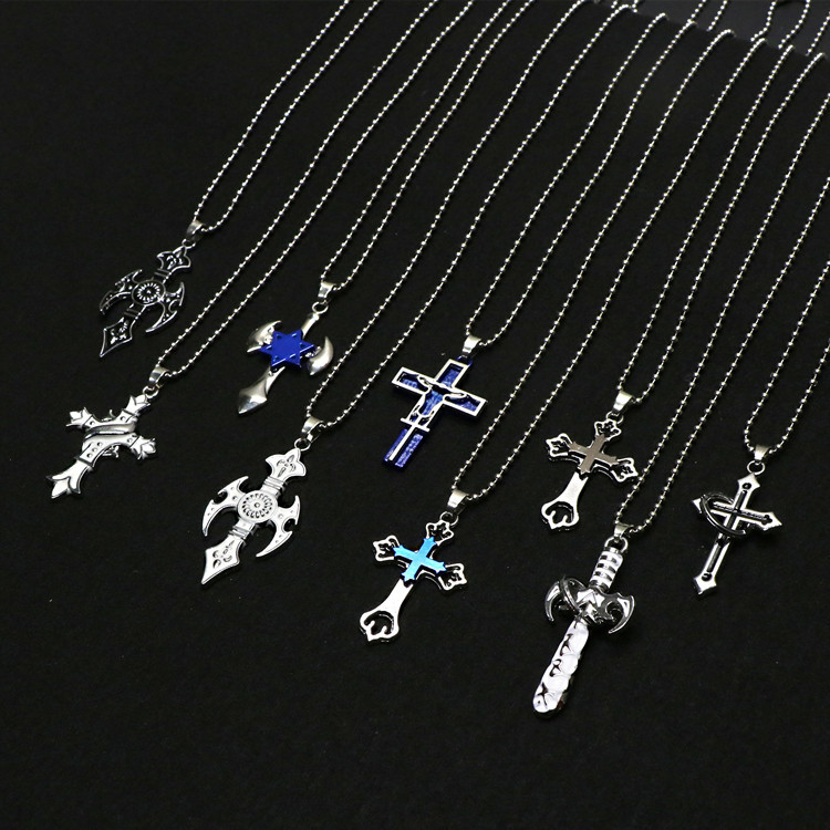 20pcs/lot Vintage Gothic Cross Necklaces Antique Silver Color Cool Street Style Pendant For Men Women Gift Wholesale Neck Jewelry
20pcs/lot Vintage Gothic Cross Necklaces Antique Silver Color Cool Street Style Pendant For Men Women Gift Wholesale Neck Jewelry