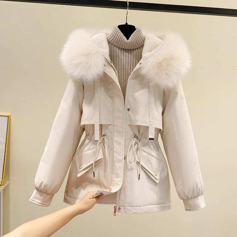 Women's Jackets Autumn Winter Thicked Warm Hooded Korean Chic Drawstring Jacket Women Fashion Ins Solid Simple Casual Loose Outwear, Black
Women's Jackets Autumn Winter Thicked Warm Hooded Korean Chic Drawstring Jacket Women Fashion Ins Solid Simple Casual Loose Outwear, Black