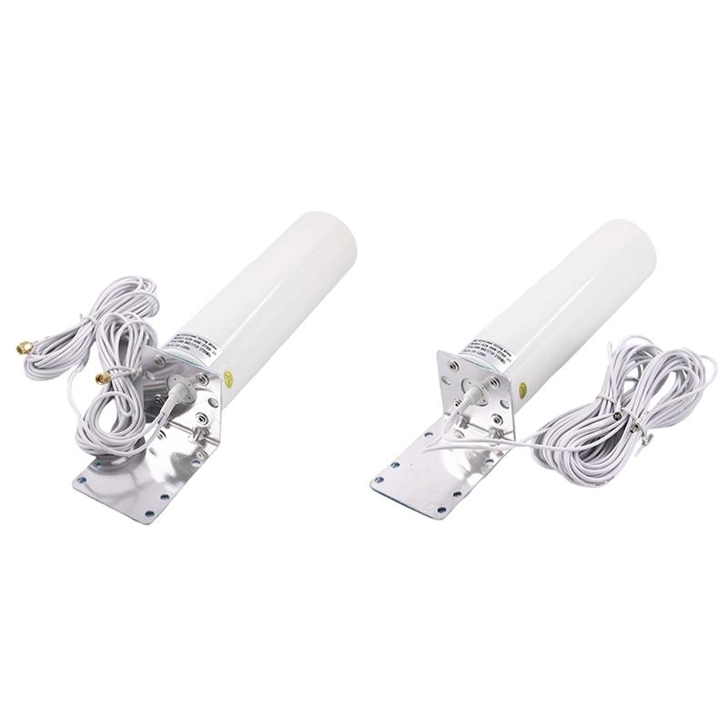 WiFi Antenna 4G LTE Antena SMA 12DBi Omni Antenne Male 5M Dual Cable 2.4GHz For B315 E8372 E3372 ZTE Routers Cell Phone Mounts & Holders, White
WiFi Antenna 4G LTE Antena SMA 12DBi Omni Antenne Male 5M Dual Cable 2.4GHz For B315 E8372 E3372 ZTE Routers Cell Phone Mounts & Holders, White