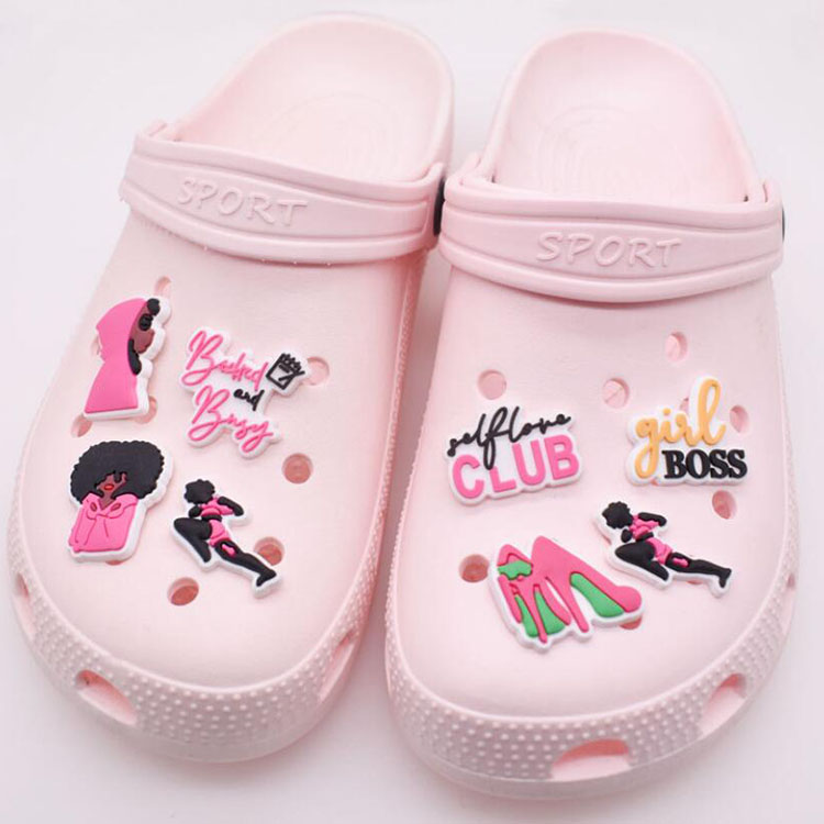 9 styles shoe accessories pink jibbitz Clog Charms PVC rubber shoe buckles personality logo shoe decoration
9 styles shoe accessories pink jibbitz Clog Charms PVC rubber shoe buckles personality logo shoe decoration
