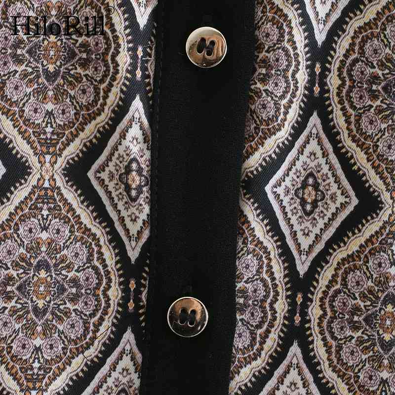 Lady Elegant Shirt Dress Long Sleeve Print Midi es For Women Patchwork Casual Bandage Vestido De Mulher 210508