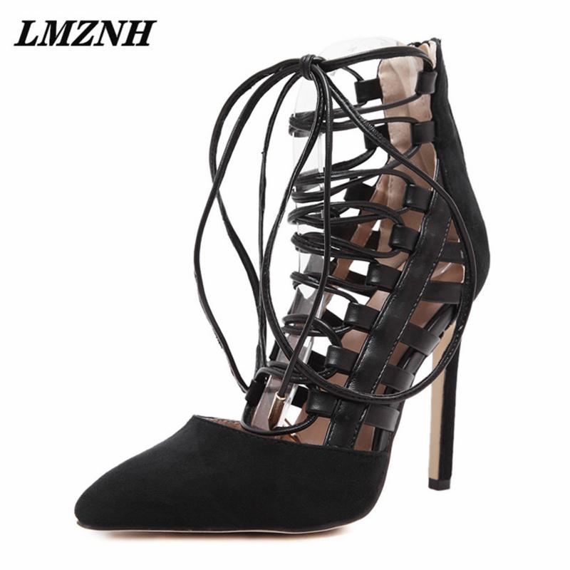 Dress Shoes LMZNH Fashion Women High Heels Lace-Up Flock Pointed Toe Stiletto High-Quality Designer Breathable Female Pumps, Black
Dress Shoes LMZNH Fashion Women High Heels Lace-Up Flock Pointed Toe Stiletto High-Quality Designer Breathable Female Pumps, Black