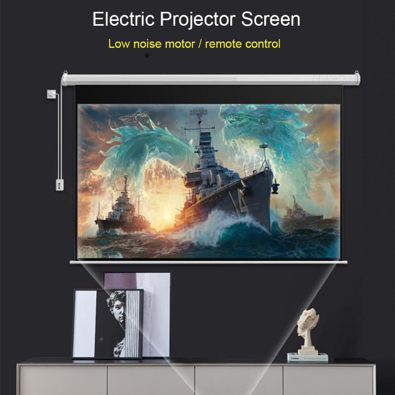 Projection Screens 100 Inch 16:9 Metal Anti-Light Electric Motorized Drop-Down Screen With 12V Trigger Remote Control For Home Theater
Projection Screens 100 Inch 16:9 Metal Anti-Light Electric Motorized Drop-Down Screen With 12V Trigger Remote Control For Home Theater