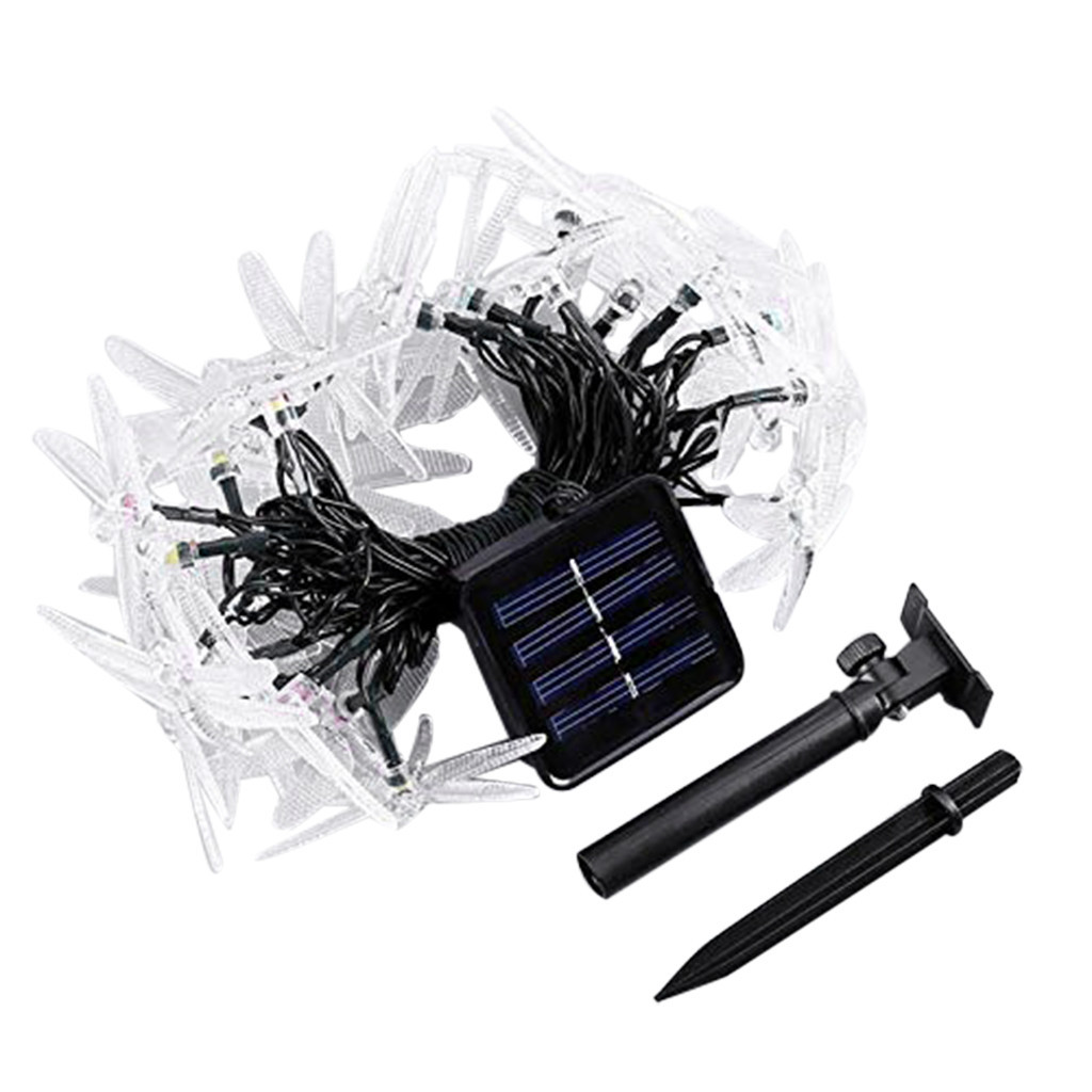 New 20/30 leds of solar crystal proof dwaterproof water rope lights garden lighting home landscape outdoors Christmas garden decoration